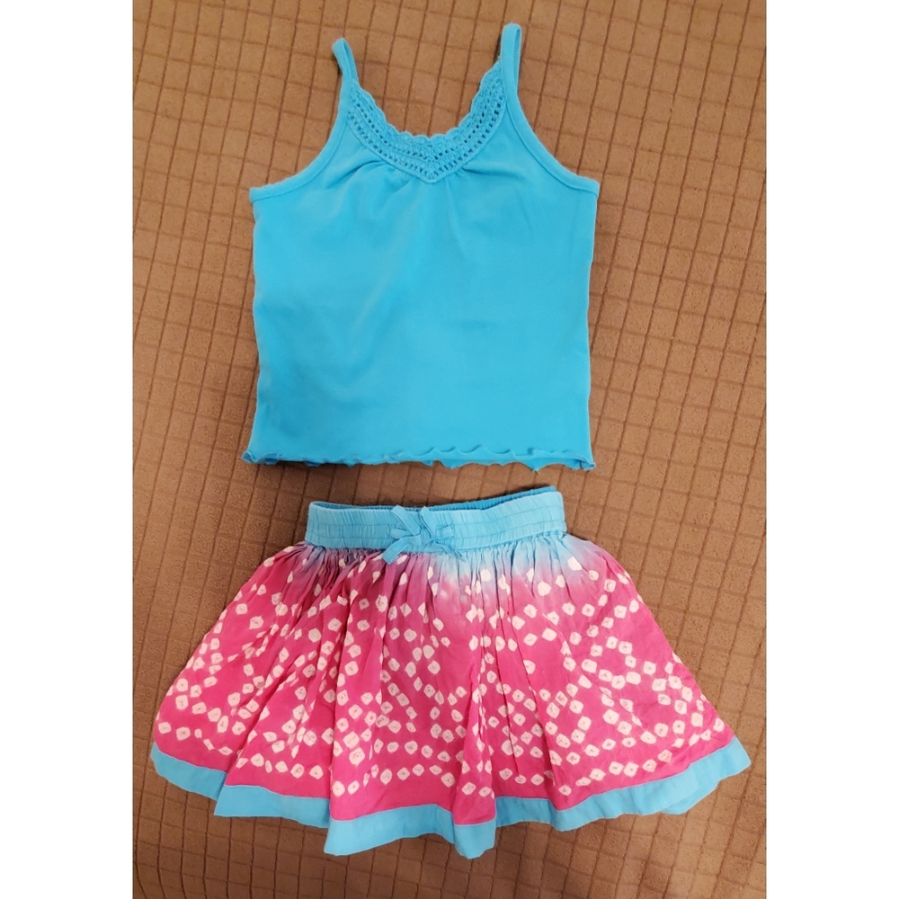 The Children's Place Tye Dye Skirt and Tank set
